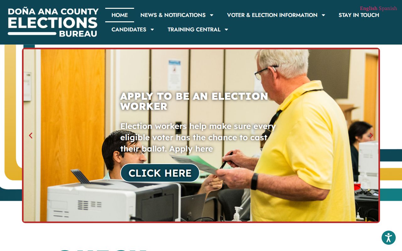 Doña Ana County residents directory County Elections Bureau information