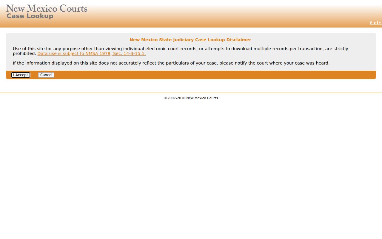 Doña Ana County resident lookup New Mexico court case search