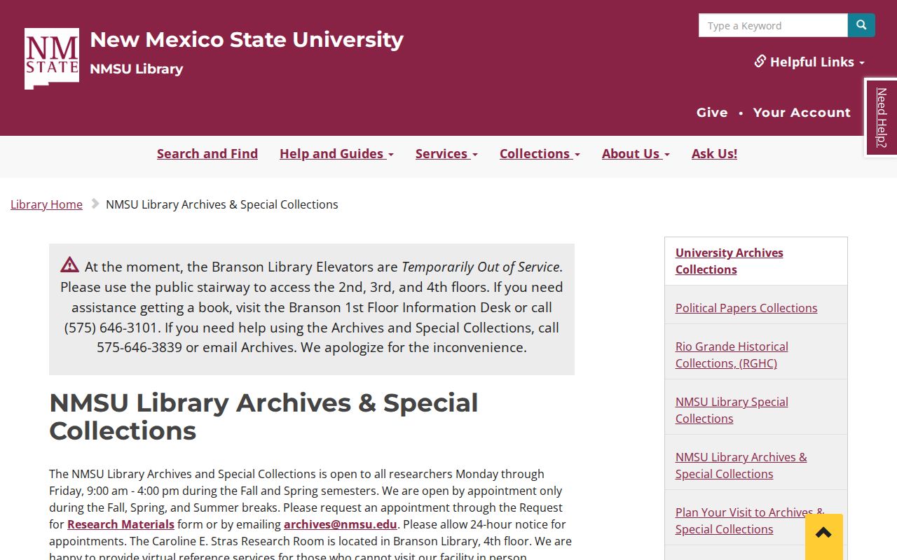 Doña Ana County city directory research at NMSU Archives and Special Collections